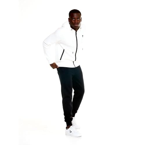 LEONE 1947 Sweat à capuche pour homme | Fermeture éclair intégrale | Homme | Sport | Doux et confortable | M-L | Chic et