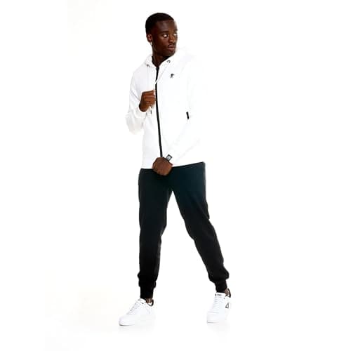 LEONE 1947 Sweat à capuche pour homme | Fermeture éclair intégrale | Homme | Sport | Doux et confortable | M-L | Chic et