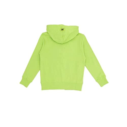 LEONE 1947 Sweat à capuche avec fermeture éclair Fight Fluo - Vert néon (142N), Taille L
