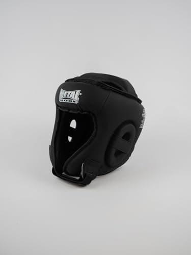 Casque de Boxe Compétition Noir Élégant pour Senior | Anti-impact | CE F2 – METAL BOXE