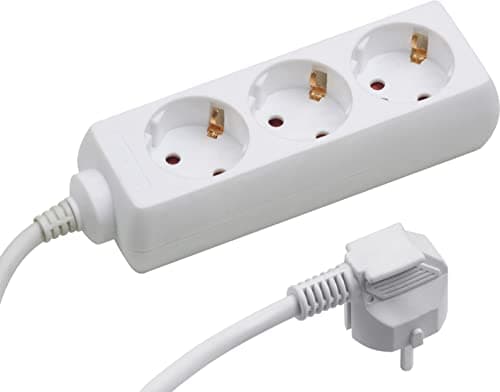 Multiprise Meister 3 voies blanche 5 m TIDO 7430250 - câble en plastique - usage intérieur