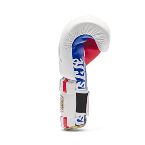 Gants de boxe Leone Thai Style Blanc pour Combattants Professionnels en Salon de Boxe