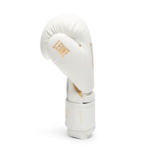Gants de Boxe Leone Blanc Professionnels Boxeurs Titans Gn059 Combats Boxe