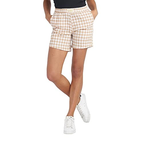 LEONE 1947 - Chic Boxing Short Floral Pattern pour Femmes en Sandy (80) - Mode Élégante