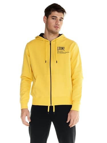 LEONE 1947 Sweat-Shirt Homme Capuche Zip - Étanche Léger Confort Sport Loisirs Grande Taille Sweat à Capuche Respirant