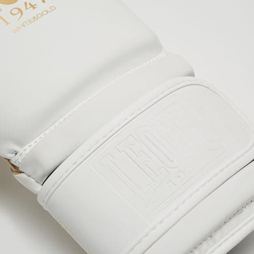 Gants de Boxe Leone Blanc Professionnels Boxeurs Titans Gn059 Combats Boxe