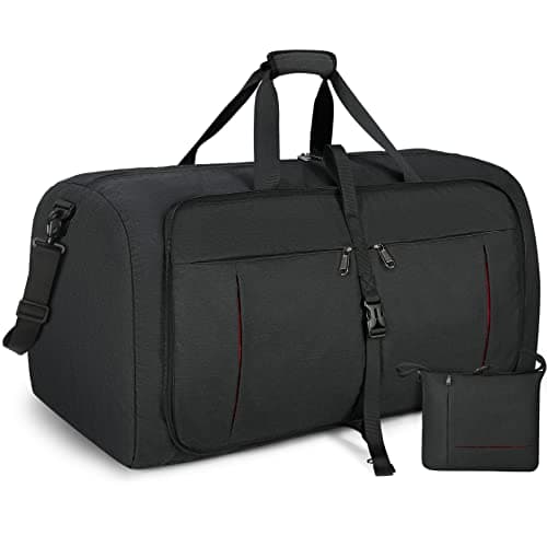Sac de Voyage Imperméable NUBILY 65L Bleu Maternité Weekend — Noir