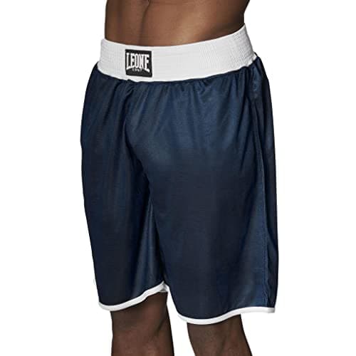 LEONE 1947 Short de Boxe Mixte - Pantalon de Combat Respirant pour Entraînement Sparring (Coton Élasthanne 300g/m²)