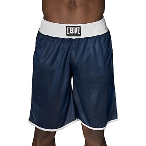 LEONE 1947 Short de Boxe Mixte - Pantalon de Combat Respirant pour Entraînement Sparring (Coton Élasthanne 300g/m²)