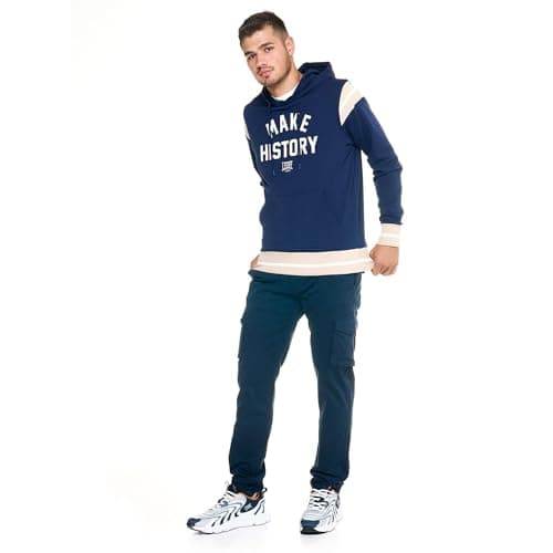 LEONE 1947 - Sweat À Capuche Bleu Marine Pour Homme, Grande Taille L