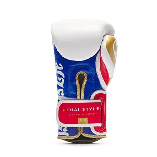 Gants de boxe Leone Thai Style Blanc pour Combattants Professionnels en Salon de Boxe