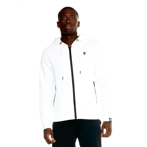 LEONE 1947 Sweat à capuche pour homme | Fermeture éclair intégrale | Homme | Sport | Doux et confortable | M-L | Chic et