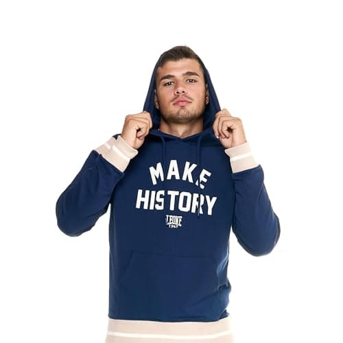LEONE 1947 - Sweat À Capuche Bleu Marine Pour Homme, Grande Taille L