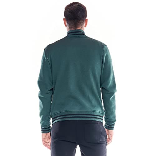 LEONE 1947 Sweat-shirt Homme Col Debout - Icône Soft Basic