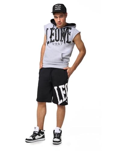 LEONE 1947 Boxe T-Shirt Homme Polyester 100%, Comfortable et respirant, Idéal pour l'été, Lavable en machine, Taille M,