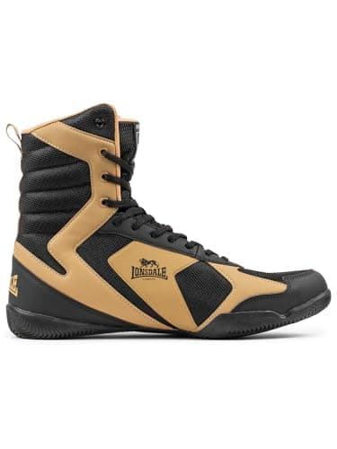 Lonsdale Mixte Heskin Chaussures de Boxe BleuTaille 42 - Protection Cheville - Idéales pour les Boxeurs - Techfit Techno