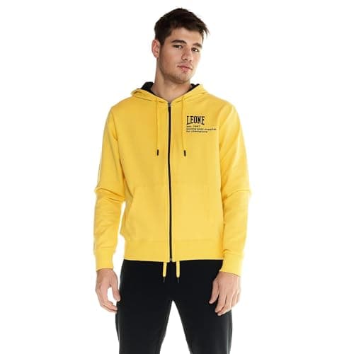 LEONE 1947 Sweat-Shirt Homme Capuche Zip - Étanche Léger Confort Sport Loisirs Grande Taille Sweat à Capuche Respirant