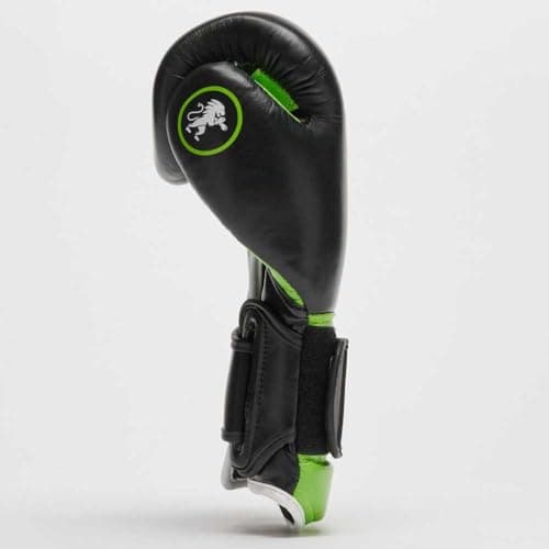 LEONE 1947 Gants de Boxe Professionnels 12OZ Noirs pour Athlètes Évoluant dans des Salles de Sport