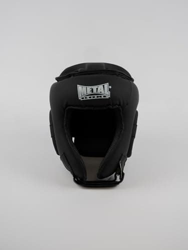 Casque de Boxe Compétition Noir Élégant pour Senior | Anti-impact | CE F2 – METAL BOXE