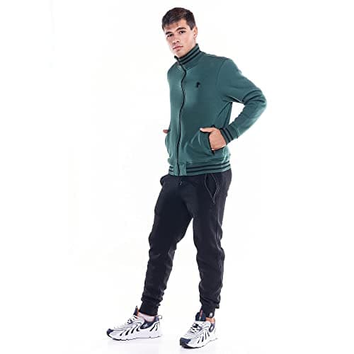 LEONE 1947 Sweat-shirt Homme Col Debout - Icône Soft Basic