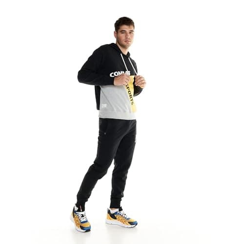 LEONE 1947 Sweat-shirt pour homme Color Block Active Oversized pour Homme Sport