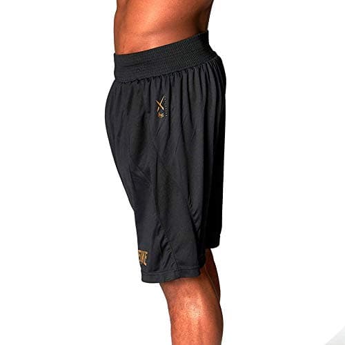 LEONE 1947 Short de Boxe Mixte pour Homme/Femme - Élastique Respirant pour Entraînement Gym Sparring - Taille Étendue 30