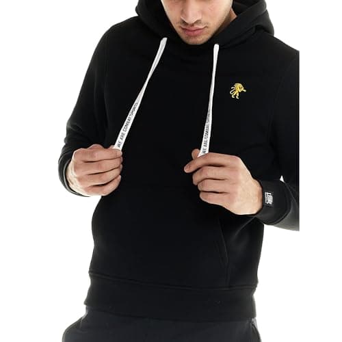 LEONE 1947 Sweat à Capuche Homme Soft Bi-stretch - Confort Élevé pour Hommes Actifs - Grande Taille réglable