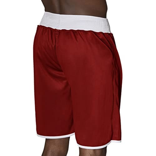 LEONE 1947 Short de Boxe Mixte - Pantalon de Combat Respirant pour Entraînement Sparring (Coton Élasthanne 300g/m²)