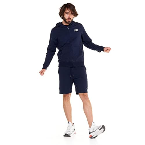 LEONE 1947 Sweat à Capuche Homme Fermeture Éclair Non Pelucheux Anti-peluche LSM3600