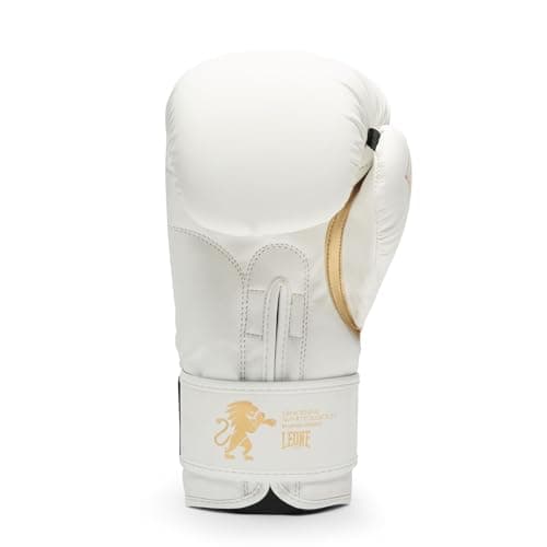 Gants de Boxe Leone Blanc Professionnels Boxeurs Titans Gn059 Combats Boxe