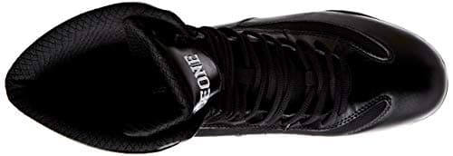 Bottes de boxe LEONE 1947 Mixte Légende Noir 41 EU Sergent Militaire ÉlevéesCombat Performances Envol Élégance