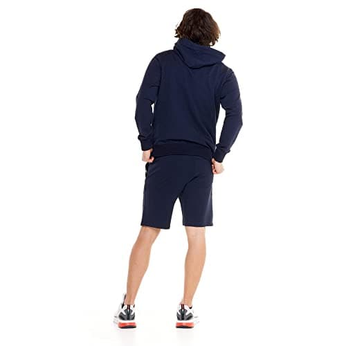 LEONE 1947 Sweat à Capuche Homme Fermeture Éclair Non Pelucheux Anti-peluche LSM3600