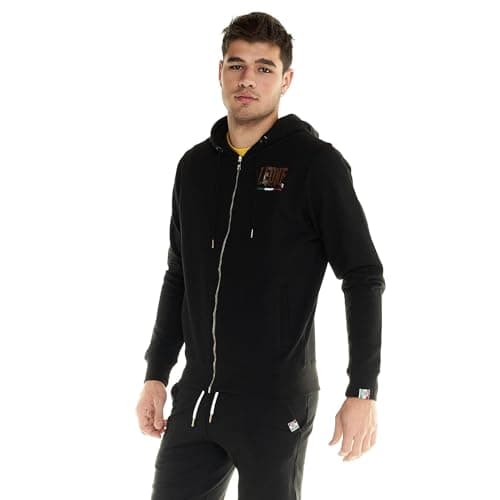 LEONE 1947 Sweat-shirt Homme Full Zip Winter Gold Chauffeujeans Élégant et Pratique Vêtement Hiver