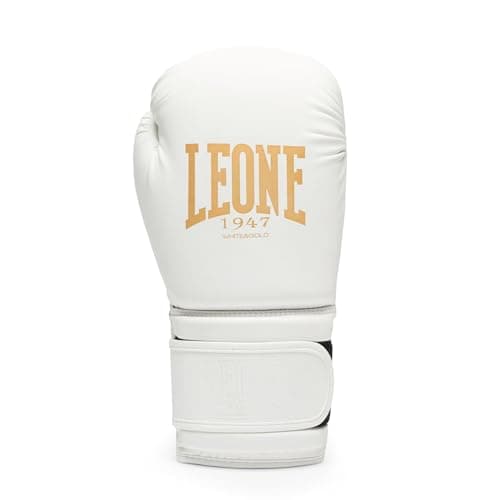 Gants de Boxe Leone Blanc Professionnels Boxeurs Titans Gn059 Combats Boxe