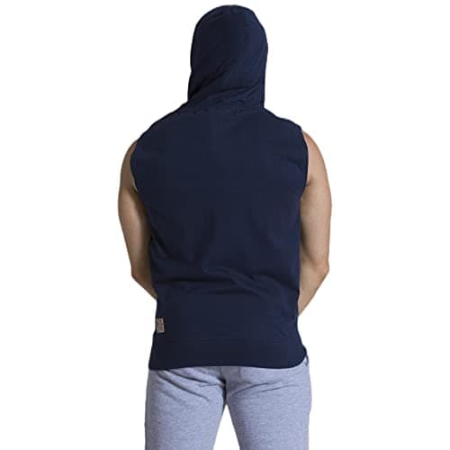 LEONE 1947 Sweat-Shirt à Capuche sans Manches Zip Homme Hiver Vogue