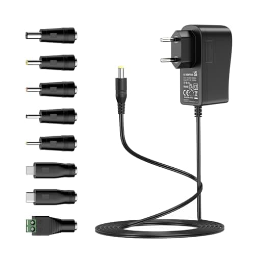 Bloc d'alimentation 5 V 2 A 8 prises CC pour électronique et surveillance vidéo 2000 mA