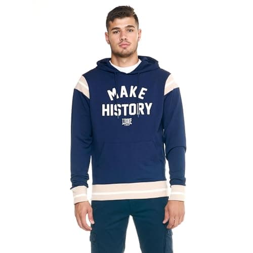 LEONE 1947 - Capuchon rétro pour homme | Chic et confortable, parfait pour l'hiver | Taille S-M-L-XL-XXL — Bleu Marine (10)
