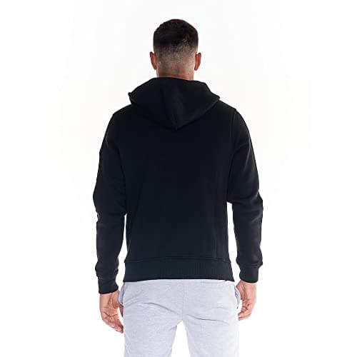 LEONE 1947 Sweat-shirt pour homme Full Zip Noir Usage quotidien confortable et tendance
