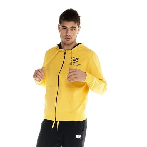 LEONE 1947 Sweat-Shirt Homme Capuche Zip - Étanche Léger Confort Sport Loisirs Grande Taille Sweat à Capuche Respirant