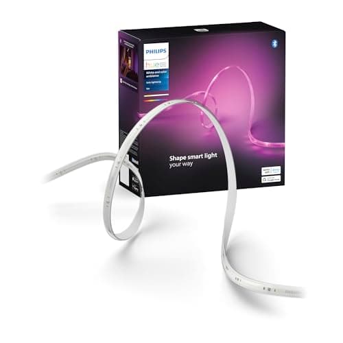 Philips Hue White and Color Ambiance - Kit ruban LED 5 mètres - Fonctionne avec Alexa et Google Assistant - Ideal pour l