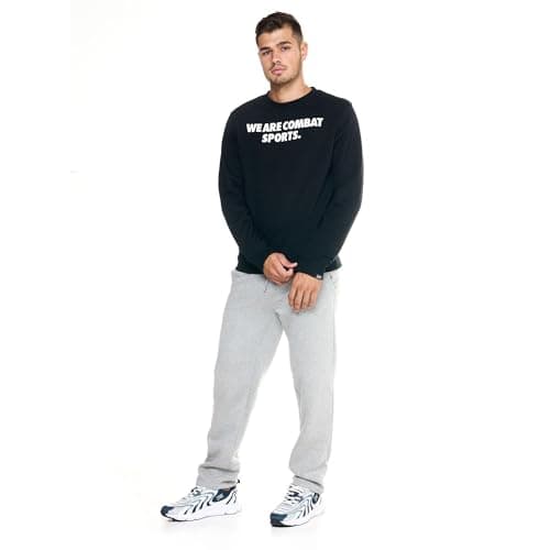 LEONE Sweat ras du cou Homme Urbain en Coton 100% - Confortable et Respirant pour Mode Streetwear Moderne