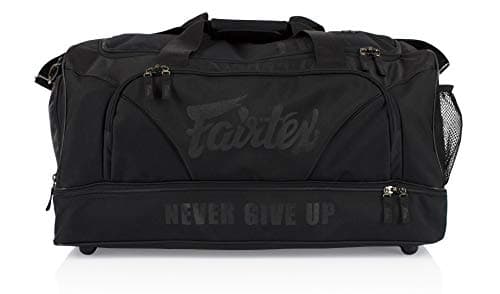 Fairtex Sac de sport robuste FX-BAG2BB pour le gym, tapis de sol, voyage noir