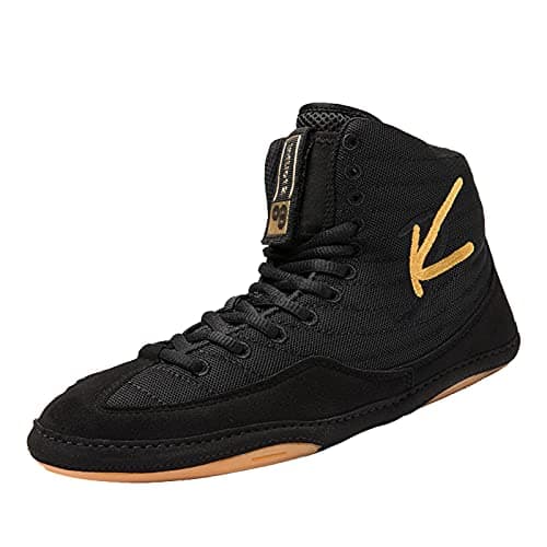 BLBK Chaussures de boxe pour homme - Confort maximal - Fauches profondes - Taille universelle — Noir
