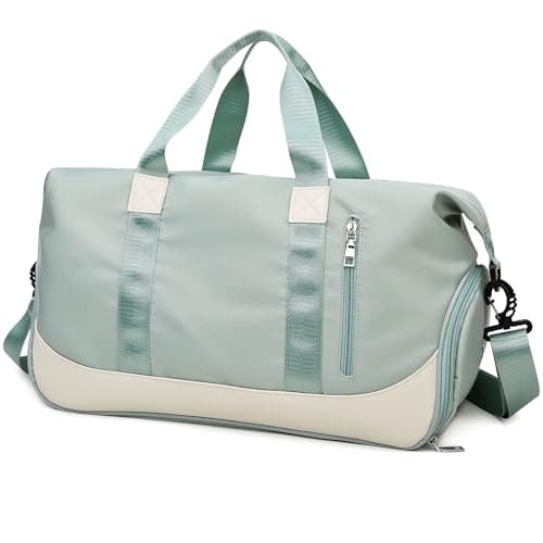 Tokeya Sac de Sport Imperméable Homme Femme pour Fitness Piscine, 40L Pliable Léger Sac Week-end avec Compartiment Chaus