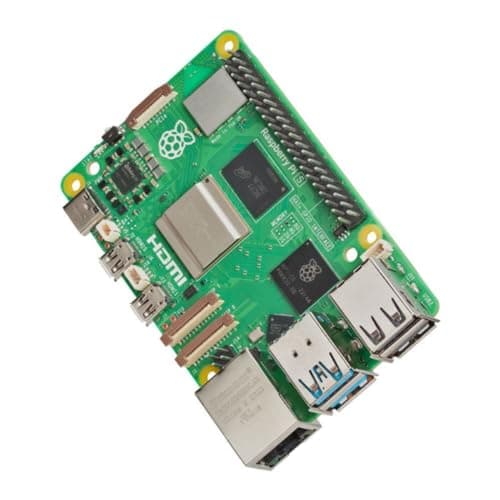 Raspberry Pi 5 4GB Quad-Core ARM A76 (64 Bits - 2,4 GHz) Pour Developedes Étudiants et Créateurs, Idéal Pour Coding, Rob