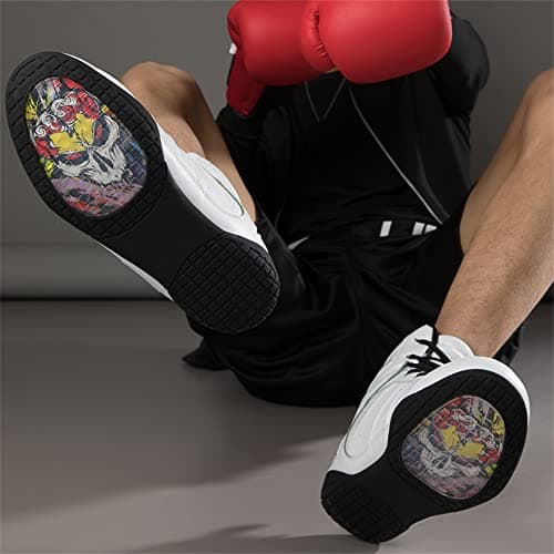Youngtie Chaussures de Boxe pour Hommes Chaussures de Lutte Professionnelles Bottes de Boxe pour Entraînements Physiques