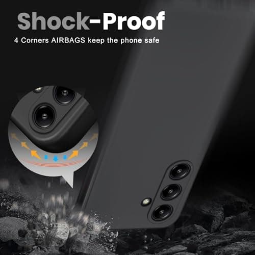 /New&Teck Coque pour Samsung Galaxy A56 5G + Verre Trempé Protection Écran, Silicone TPU Souple, Bumper Renforcé, Protec