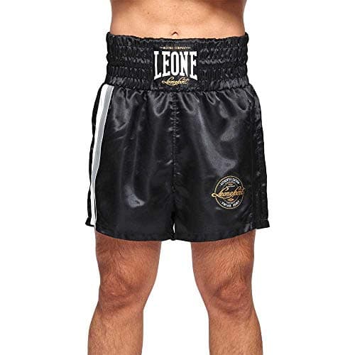 LEONE 1947 Short Boxe Authentique en Noir pour Homme en Salon de Réception Élégant et Confortable AB243