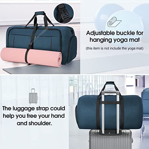 Sac de Voyage Imperméable NUBILY 65L Bleu Maternité Weekend