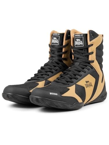 Lonsdale Mixte Heskin Chaussures de Boxe BleuTaille 42 - Protection Cheville - Idéales pour les Boxeurs - Techfit Techno